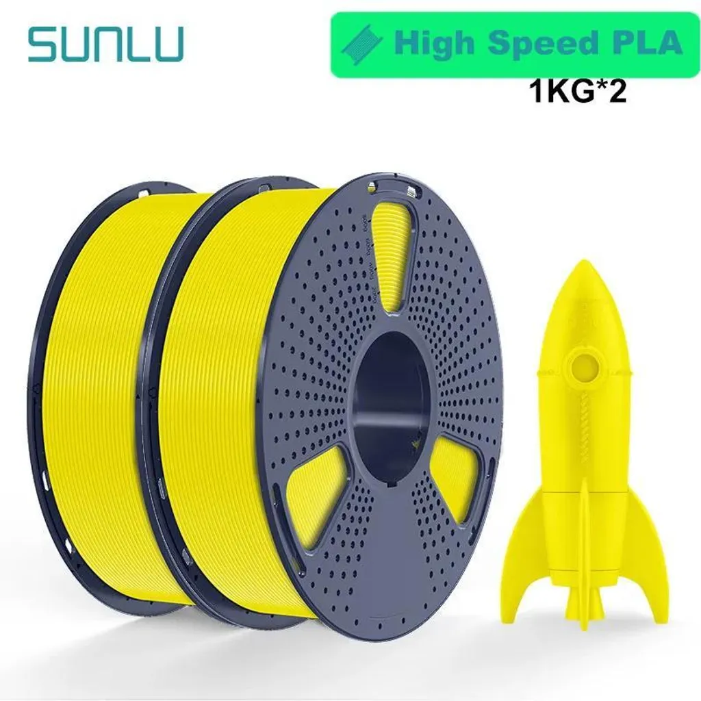 Consommable Impression 3D Filament HS-PLA Jaune à Haute Performance