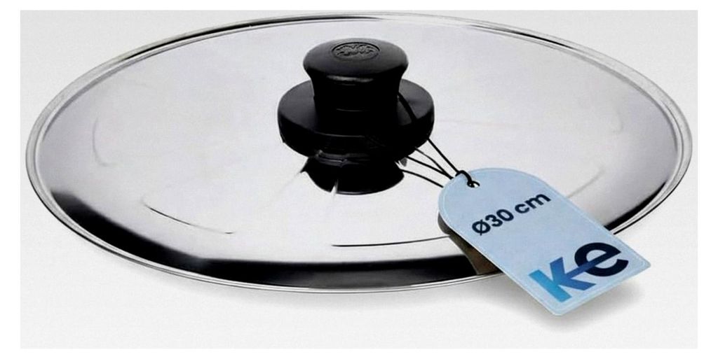 Drehbarer Deckel für Kartoffelomelette mit Brandschutzknopf | Ø 30 cm, vielseitig einsetzbar, spülmaschinenfest