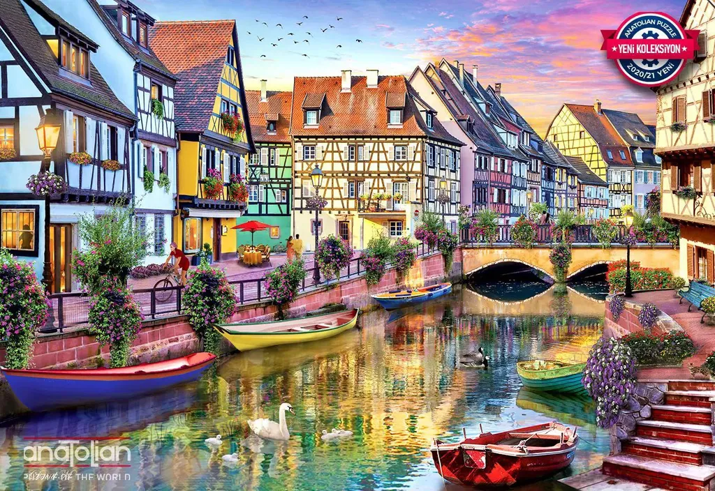 Puzzle Anatolique Canal de Colmar France 2000 pièces - Modèle 4572