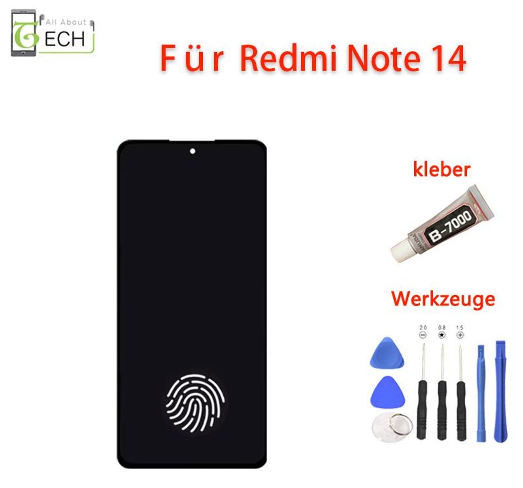 Für Xiaomi Redmi Note 14 4G 24117RN76E LCD Display (OLED) Produktbild 