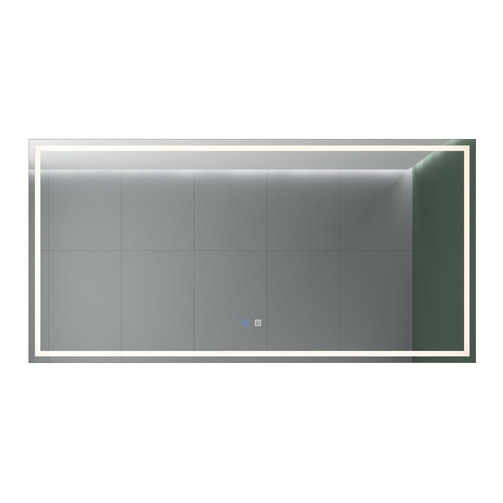 Mai & Mai Wandspiegel Badezimmer Spiegel LED 140x70cm LED Bad-Spiegel mit Touchschalter, Beschlagfrei durch Antifog-Schicht nova-01