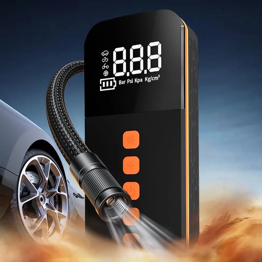 Mini Gonfleur Électrique sans Fil INF Multifonction à Arrêt Auto