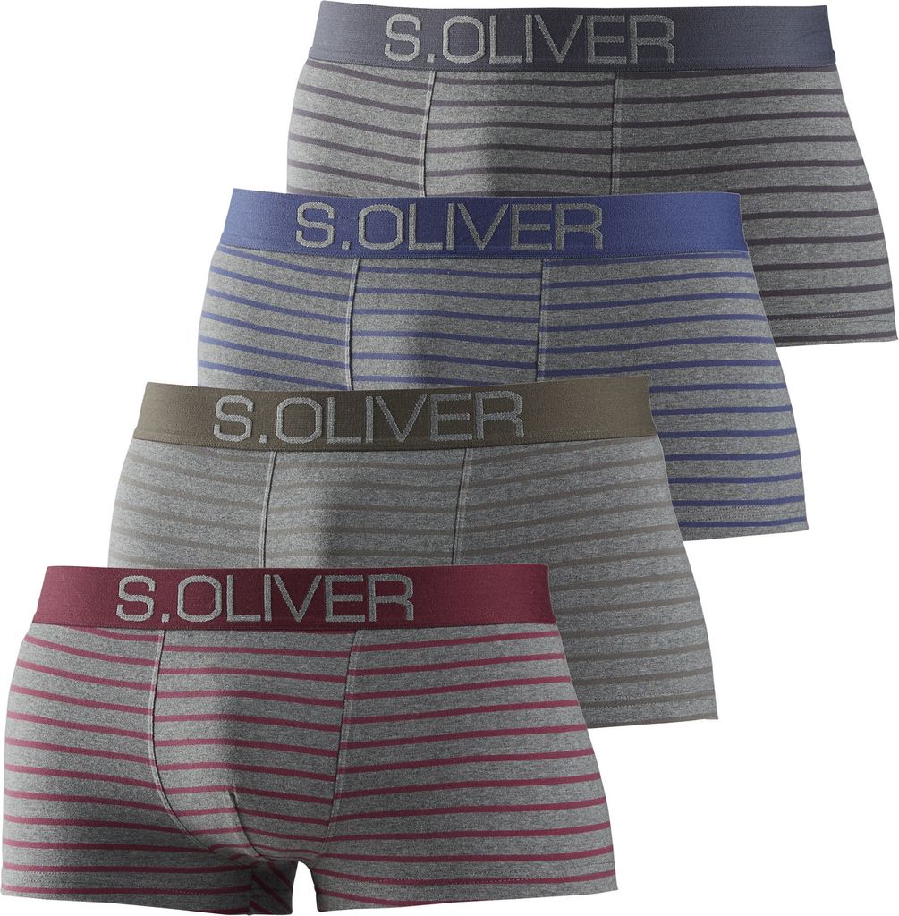 s.Oliver Hipster 4 -teilig grau-bordeaux-gestreift / Produktbild 