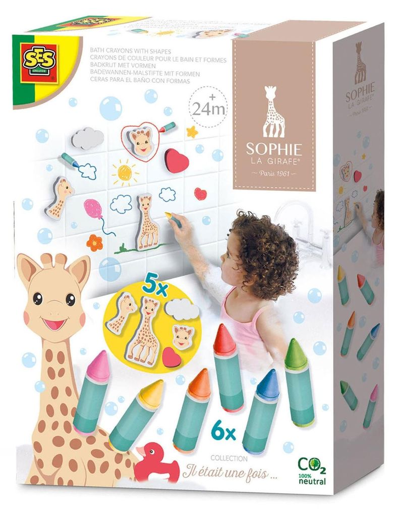 SES Sophie La Girafe Craie de bain avec formes Image du produit 