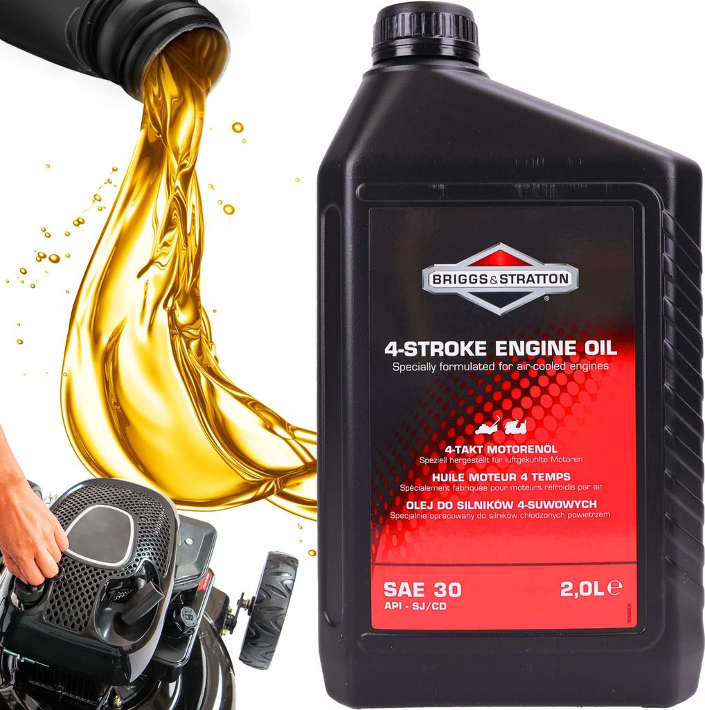 Huile moteur pour tondeuse à gazon BRIGGS&STRATTON SAE30 2L Image du produit 