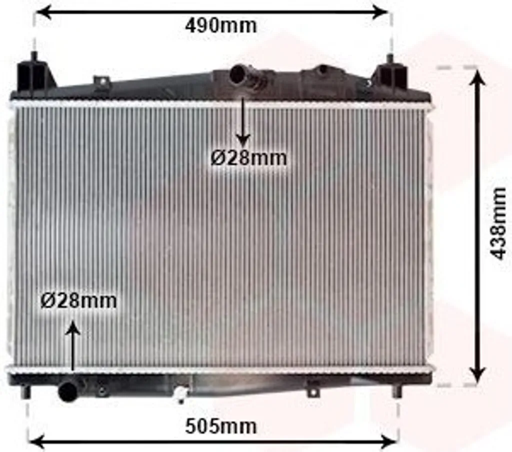 Radiateur de remplacement Mazda 2 VAN WEZEL 27002229 Refroidissement