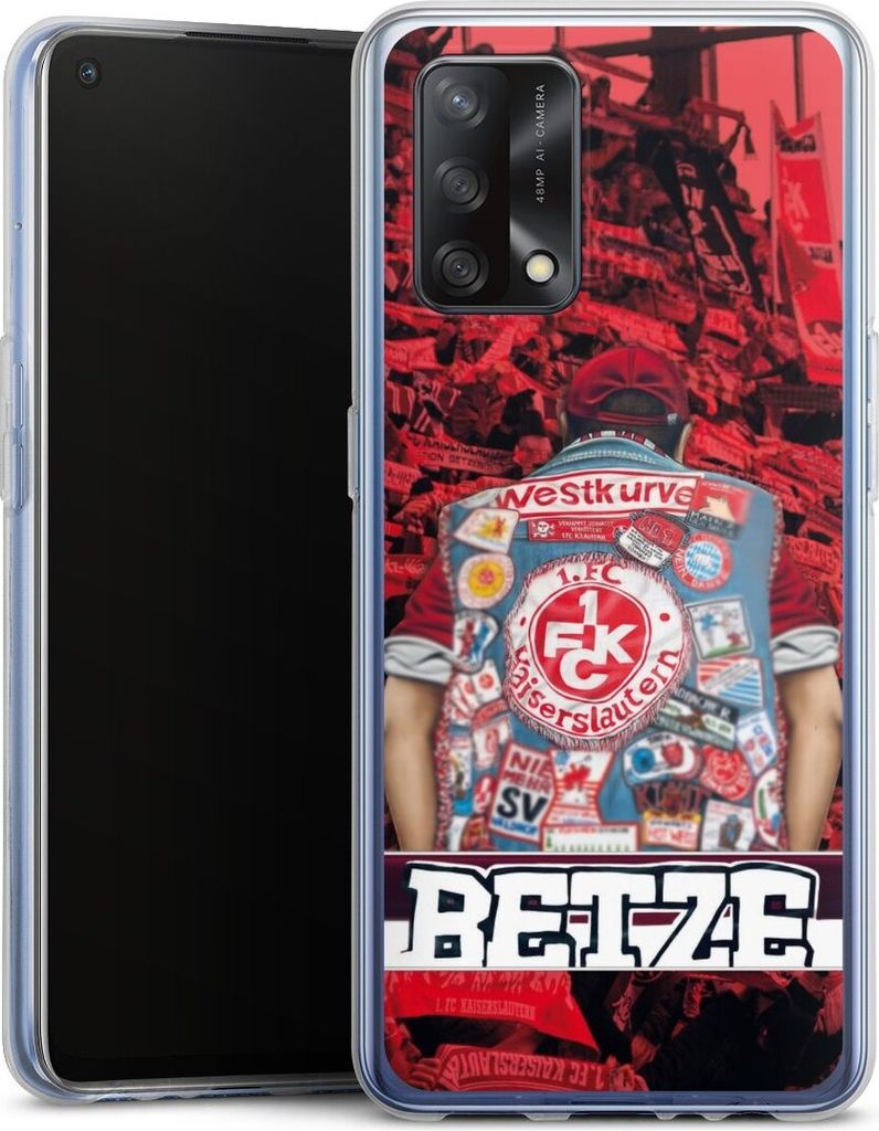 DeinDesign Handyhülle für Oppo A74 Silikon Hülle Case Smartphone Schutzhülle 1. FC Kaiserslautern 1. FCK Offizielles Lizenzprodukt