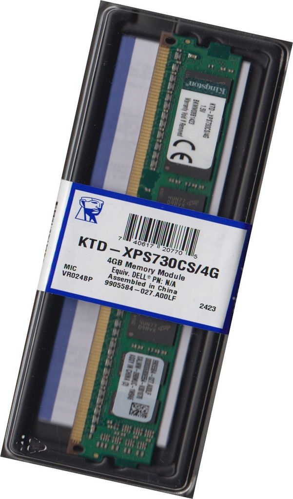 Kingston 4GB DDR3 1600MHz DIMM Ram Memory Desktop Zdjęcie produktu 