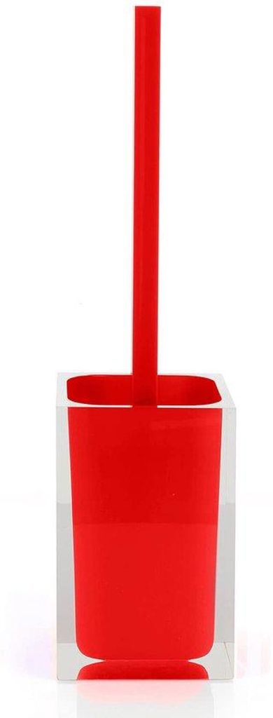 Toiletborstel aus hochwertigem Hars - Roter - 37,5 x 9,8 x 9,8 cm