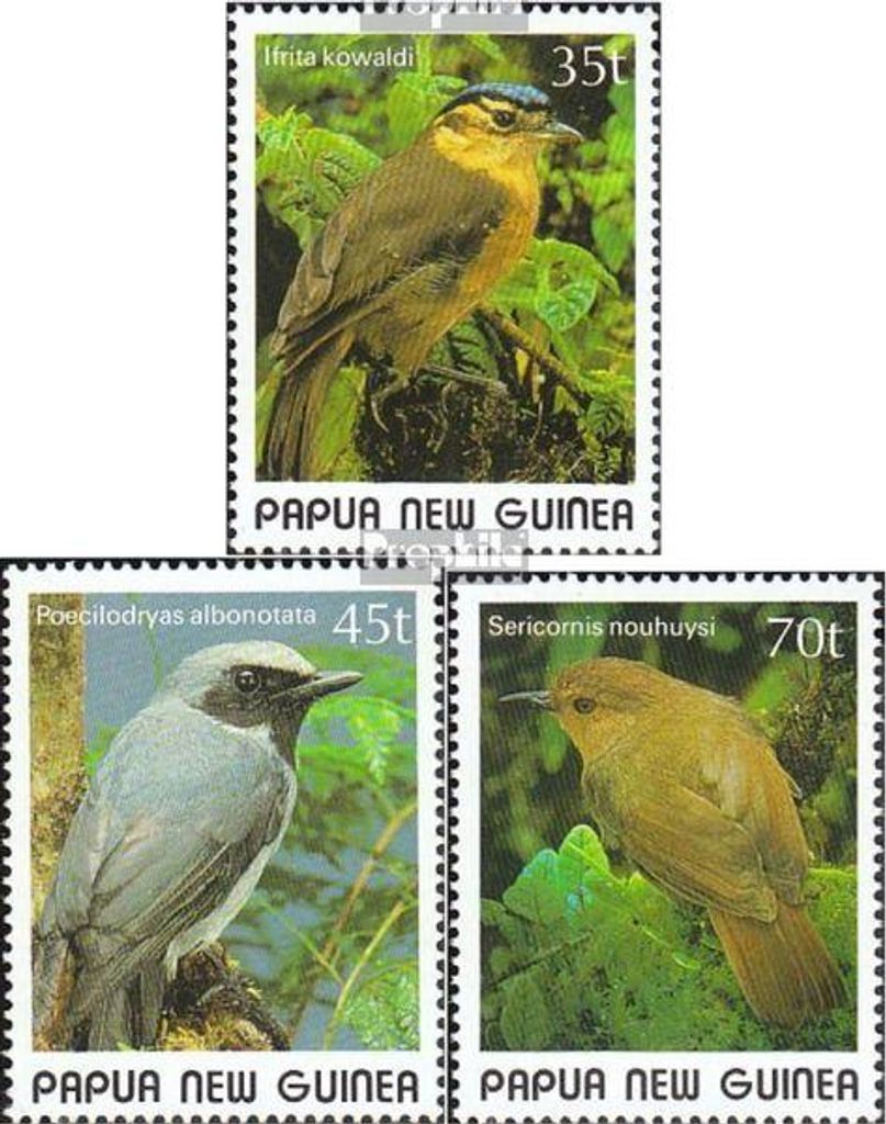 Briefmarken Papua-Neuguinea 1989 Mi 597-601 (kompl.Ausg.) postfrisch Vögel