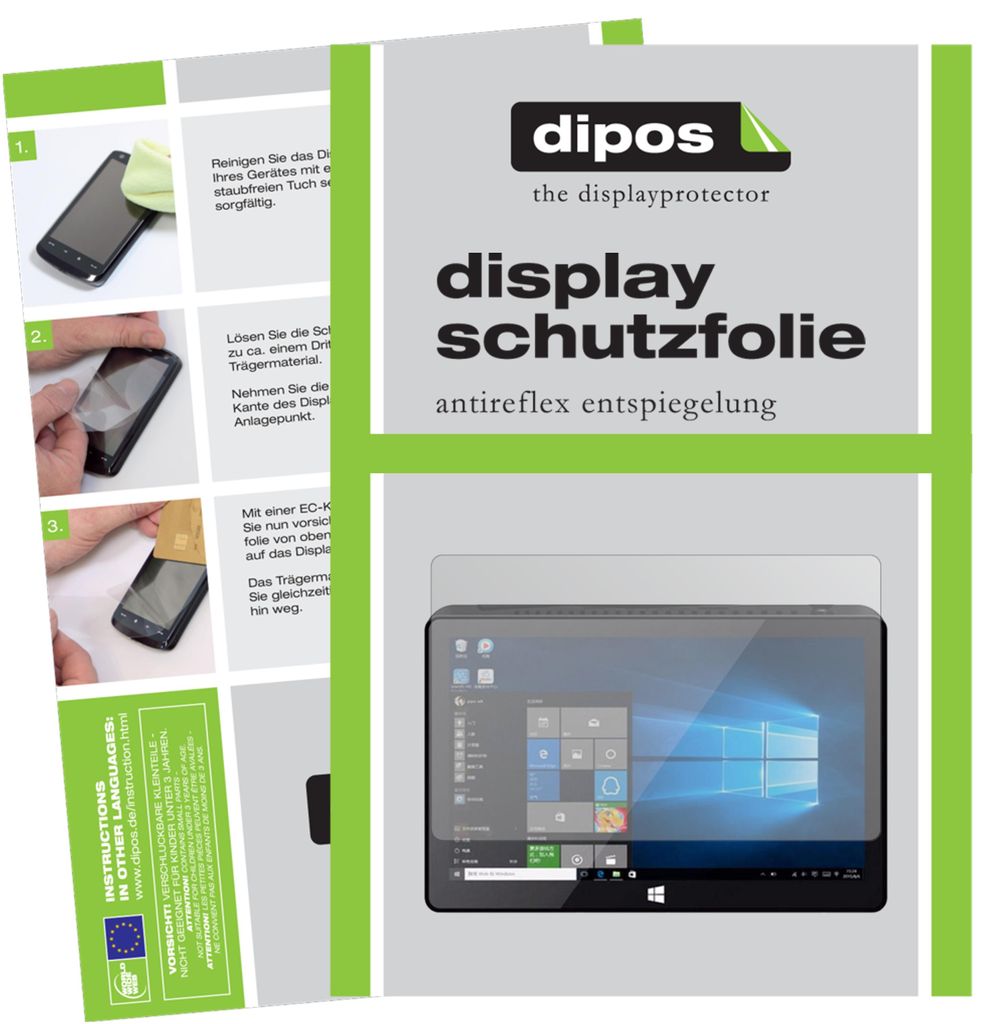 2x Schutzfolie für Pipo X9S Mini matt Displayschutzfolie Produktbild 