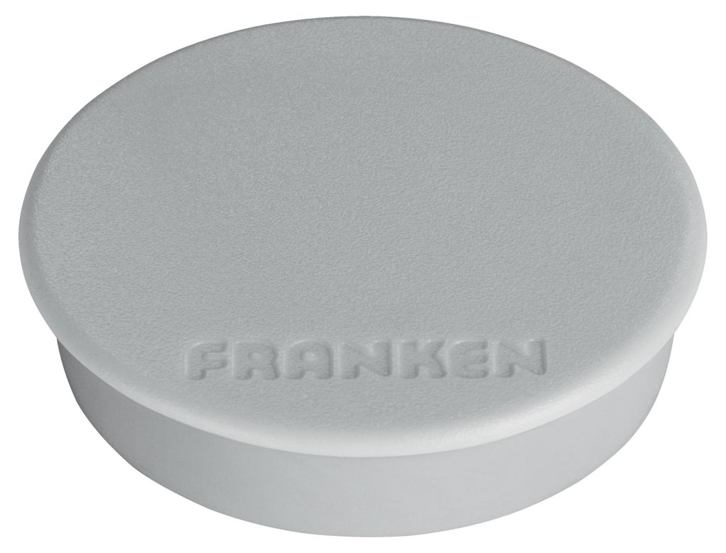 FRANKEN Haftmagnet Haftkraft: 1.500 g Durchmesser 38 mm grau 10 Magnete