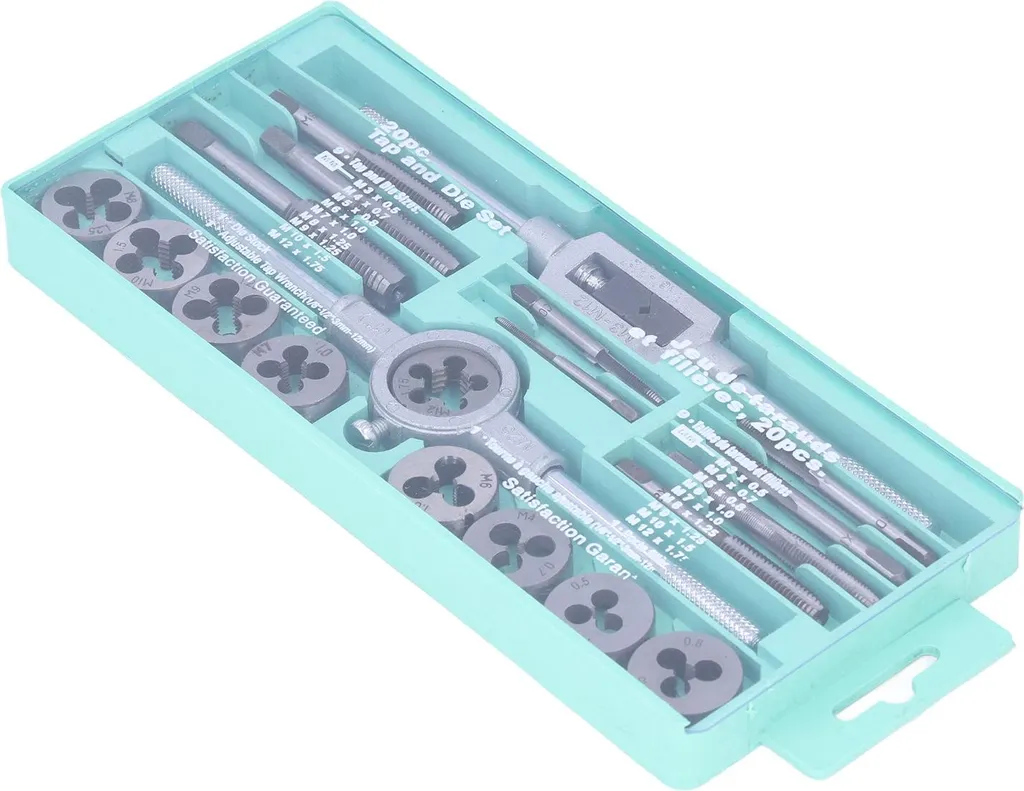 Réparez vos filetages foirés avec ce kit taraudage 20 pièces acier M6-12