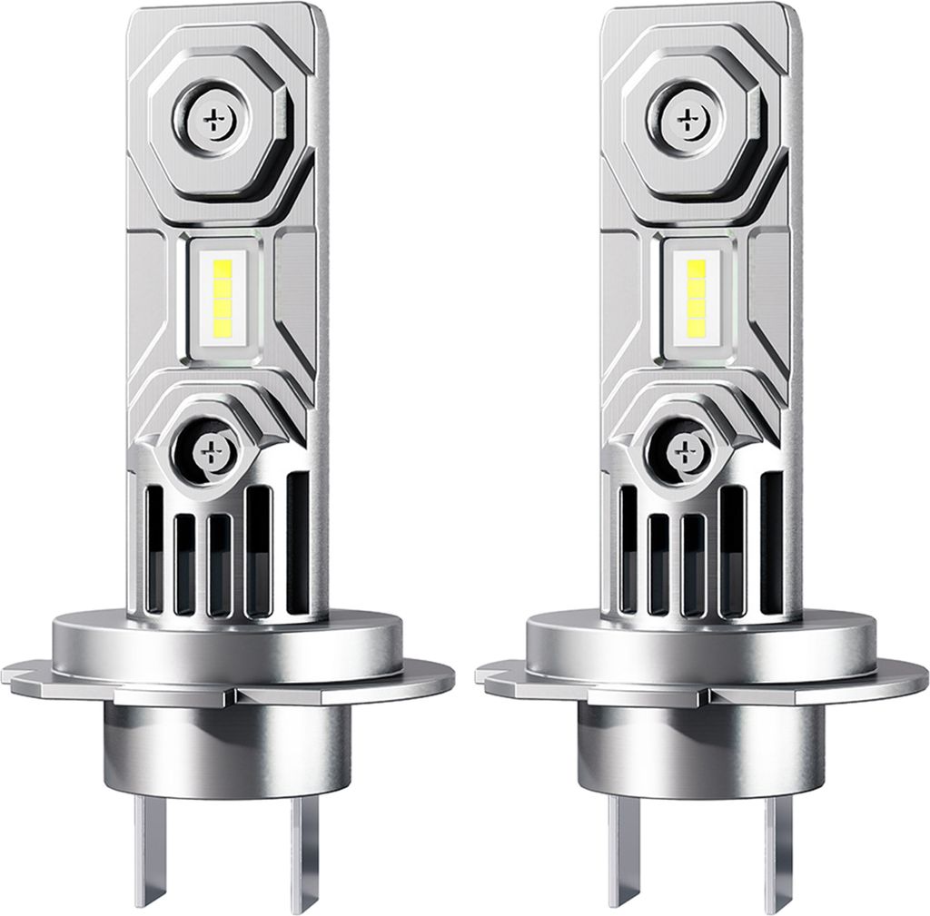 2 Stück LED-Scheinwerferlampe, hohe Helligkeit, 10.000 Lumen, kein Adapter erforderlich, universelles H7-Scheinwerferlampen-Ersatzzubehör für Mo...