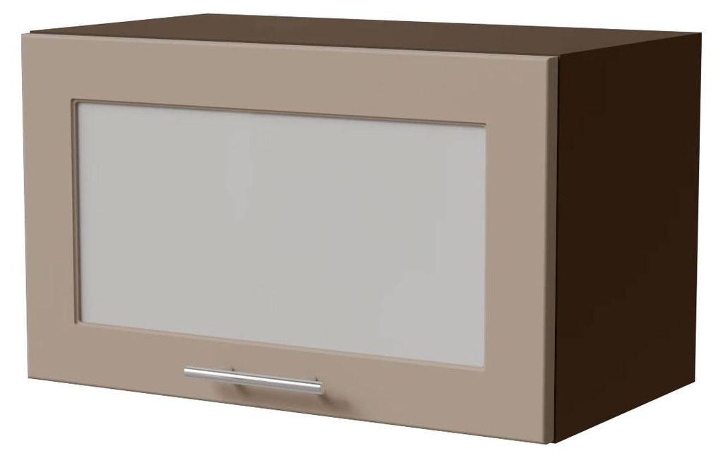 Küchenklapphängeschrank BRERRA 60x36cm Glas Farbe wählbar BR-W4BS/60 RAL 1016 graubeige Matt lava