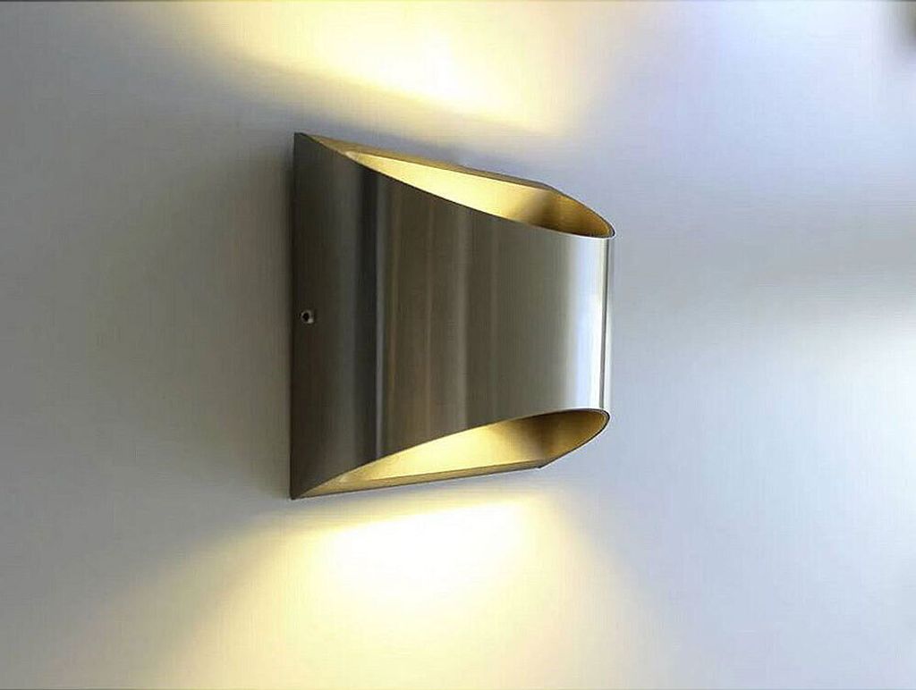 Lutec LED Außenwandleuchte Dodd Edelstahl Up- & Downlight Produktbild 9