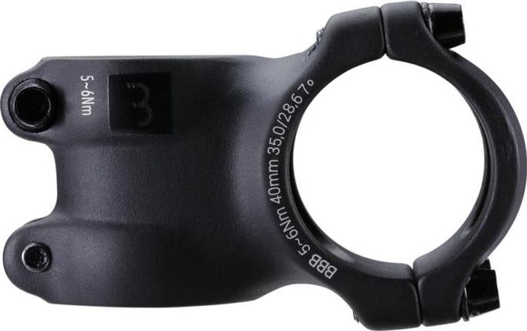 BBB Cycling Vorbau RoadForce +/-7° Schwarz 35 mm - leichter, steifer Rennrad-...