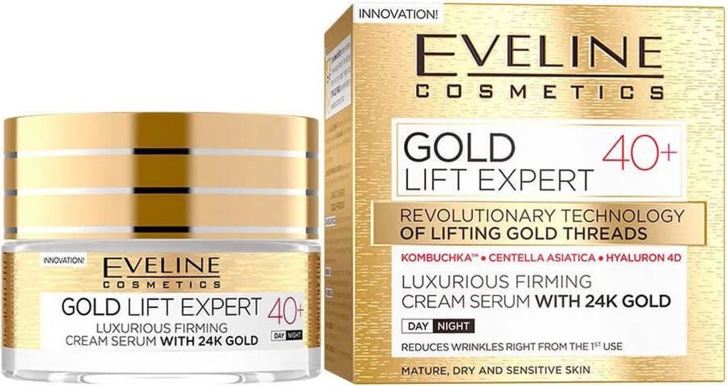 Eveline Cosmetics Gold Lift Expert 40+ Luxurious Firming Cream Serum 50ml