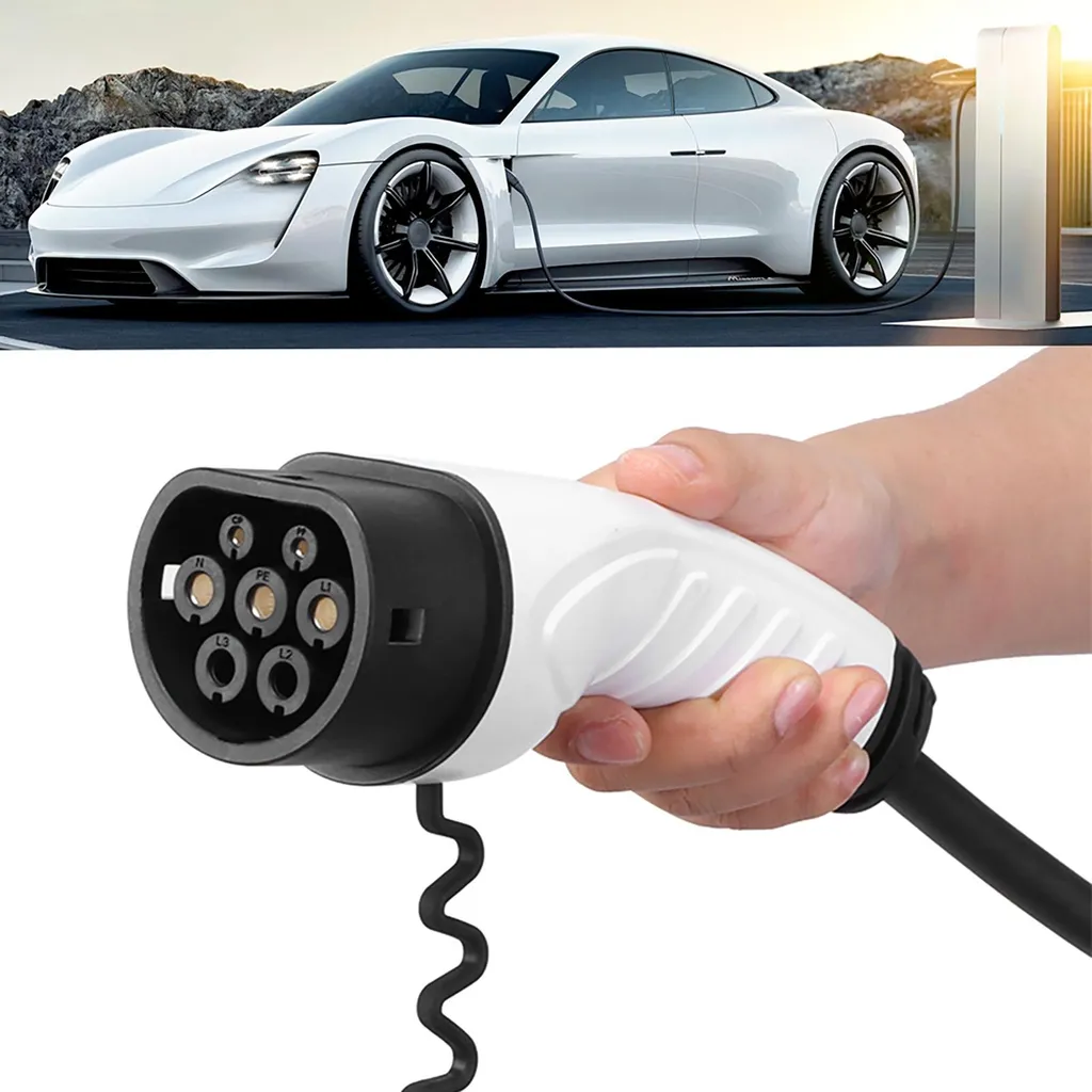 Câble de recharge pour voiture électrique 16A EVSE avec prise 220V 5m