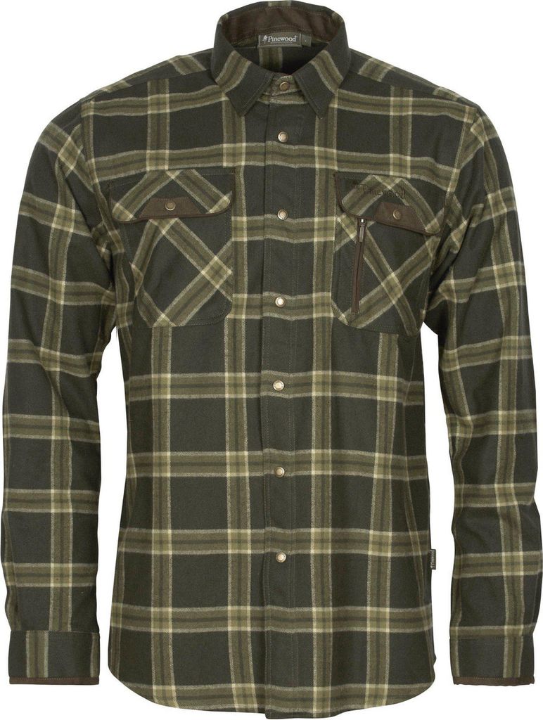 Pinewood Prestwick Exclusive Hemd - Dunkelgrün/Grün