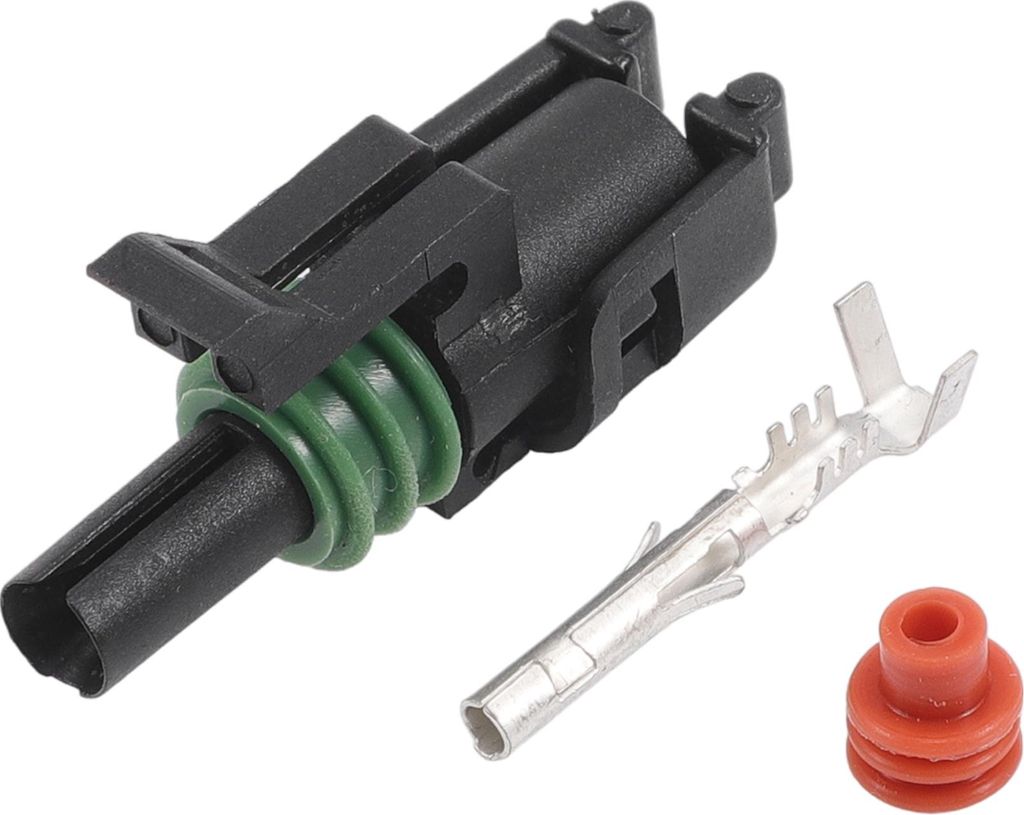 1 Pin Auto Elektrischer Draht Steckverbinder Stecker Kits, 2,5mm Serie Auto Wohnmobil LKW Männlich Weiblich Kabel Terminal Gehäuse Schwarz Grün,...