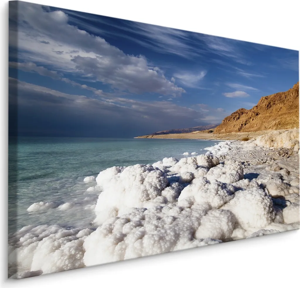 Offerta Quadro Tela XXL 70x50 Mare Rocce Ghiaccio - Stampa Alta Qualità