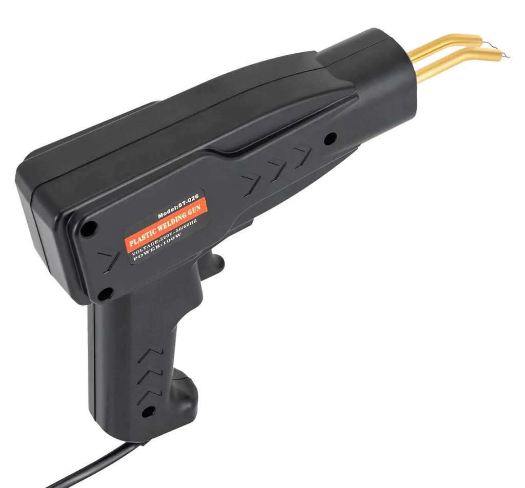 Réparation plastique facile avec ce pistolet de soudage 100W noir portatif