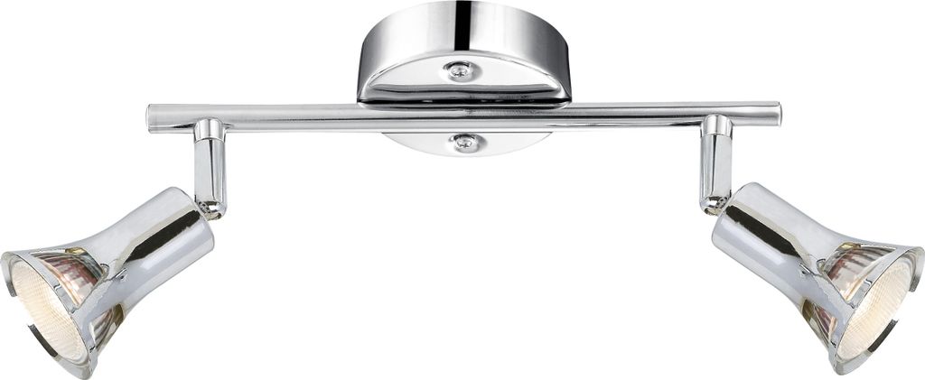 Globo Dante Strahler Chrom, 2xGU10 LED; 57994-2