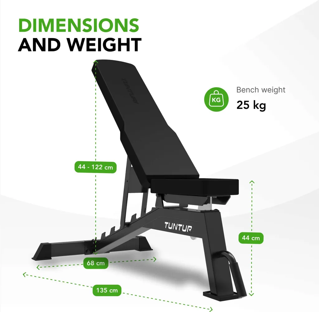 Banc utilitaire Tunturi UB70 - Banc de musculation réglable et robuste - 4