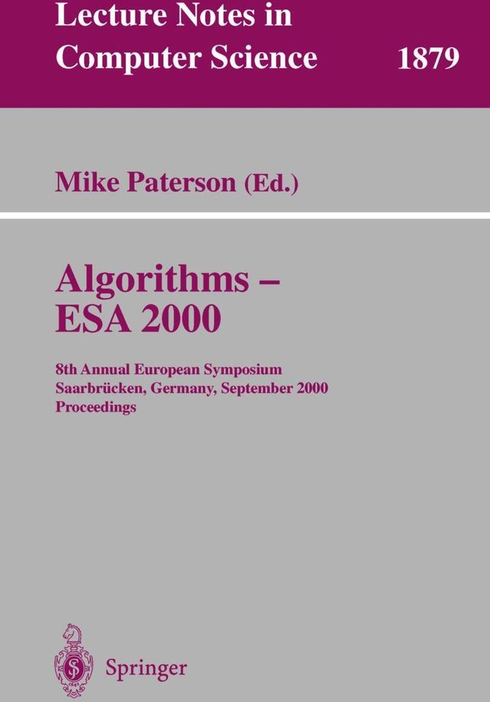 Algorithms - ESA 2000