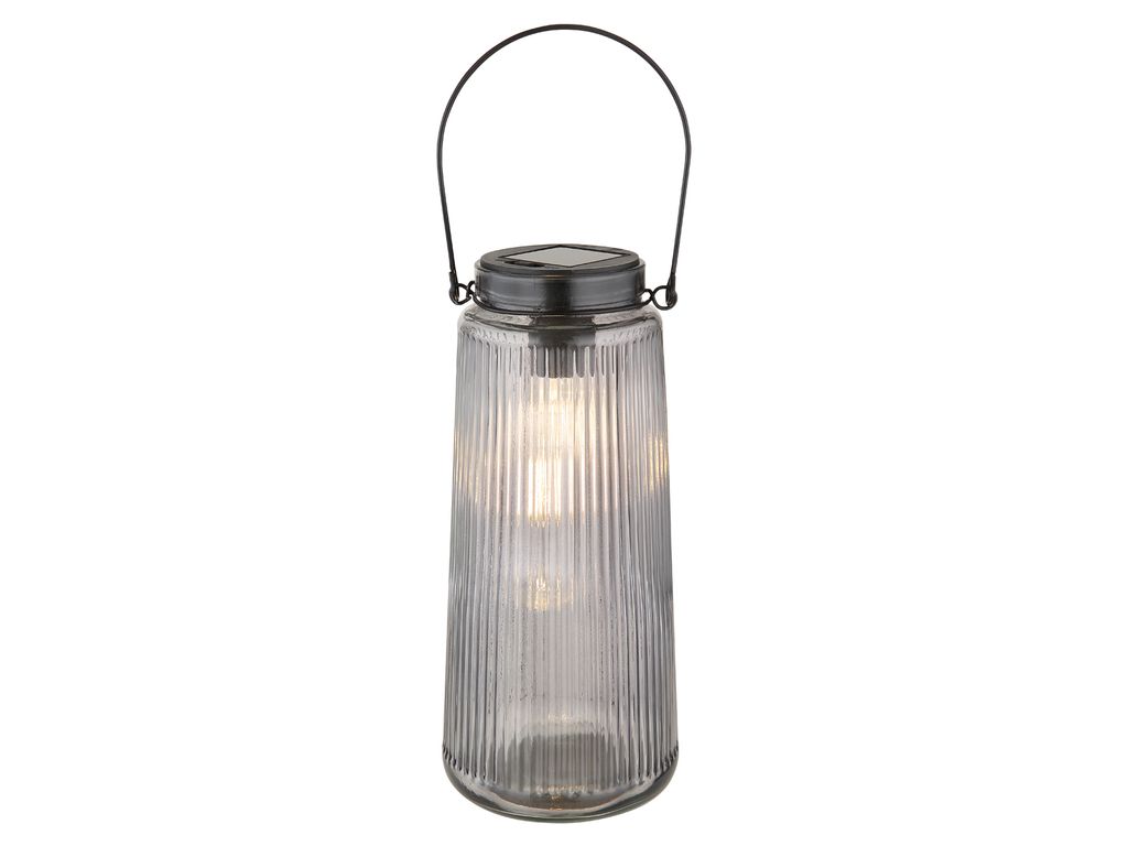 GLOBO 36646 Solarleuchte Metall schwarz matt, 2x LED