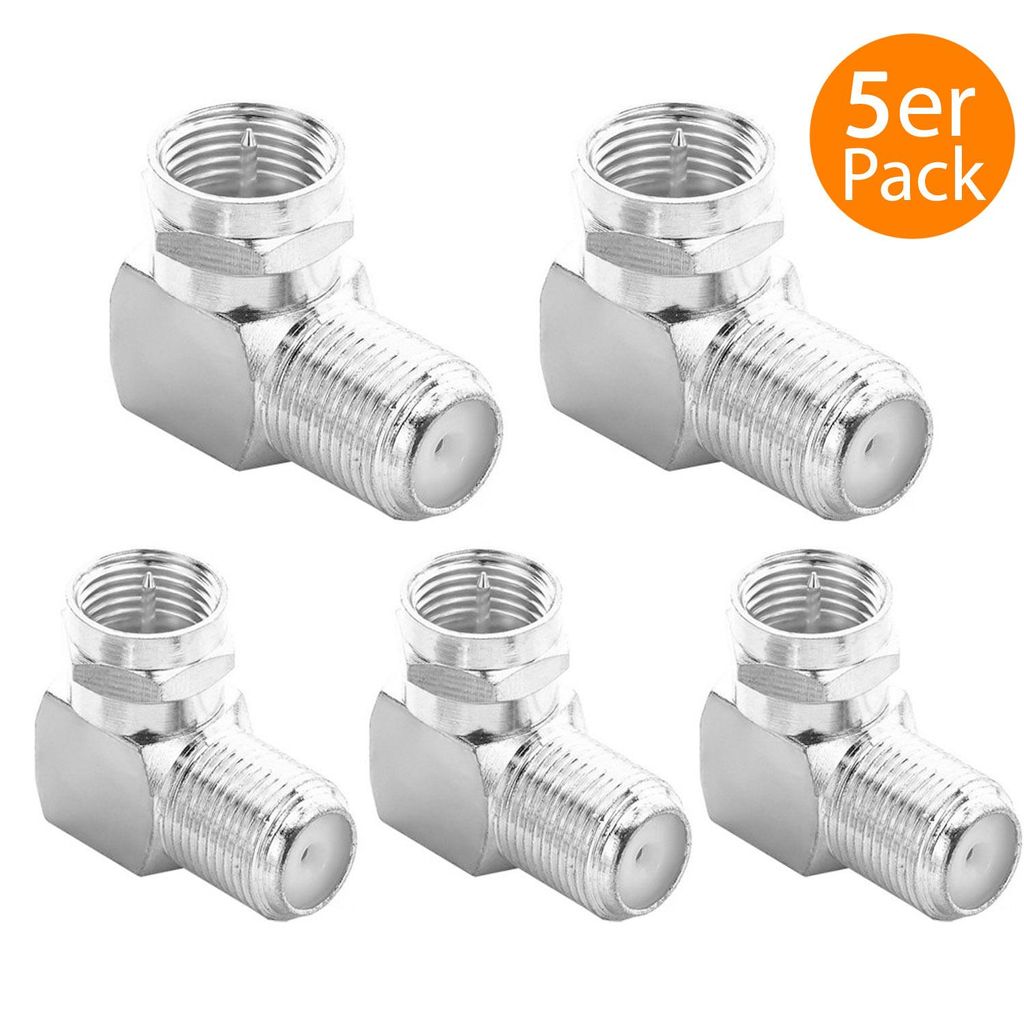 ORSEM 5x SAT F-Winkelstecker F-Stecker Buchse 75 Ohm Koax Produktbild 