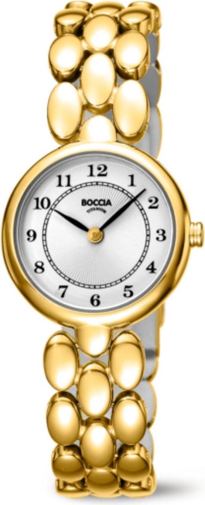 Boccia dameshorloge, titanium, verguld, model 3378-03 Productafbeelding 