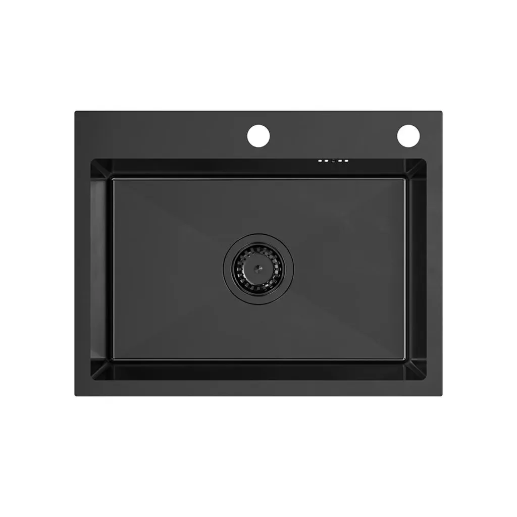 Lavello di Design VBChome Nero 58x45 cm | L'Eccellenza in Acciaio