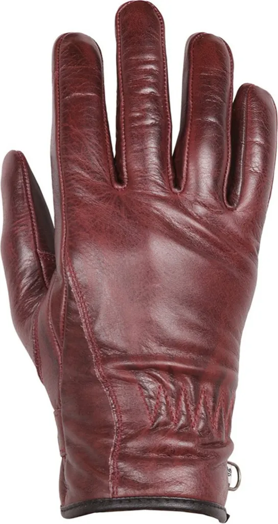 Gants moto femme hiver chauds et étanches Helstons Nelly rouges T6