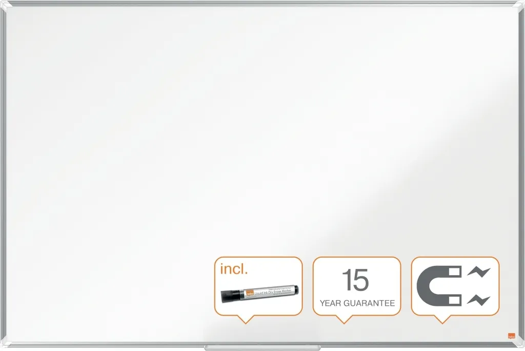 Tableau blanc Premium Plus NanoClean 100x150cm - Surface haute densité - 4