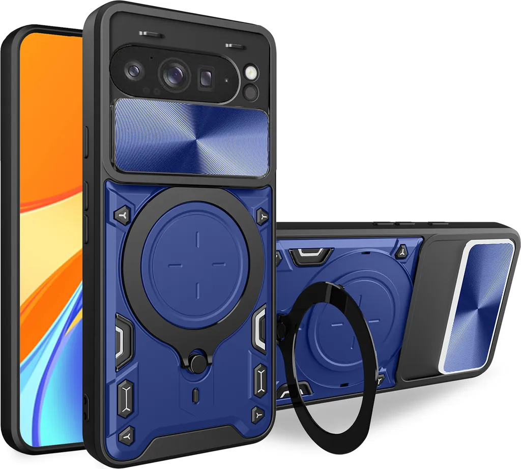 Custodia Outdoor Pixel 10 Pro XL Blu: Protezione Totale e Cavalletto