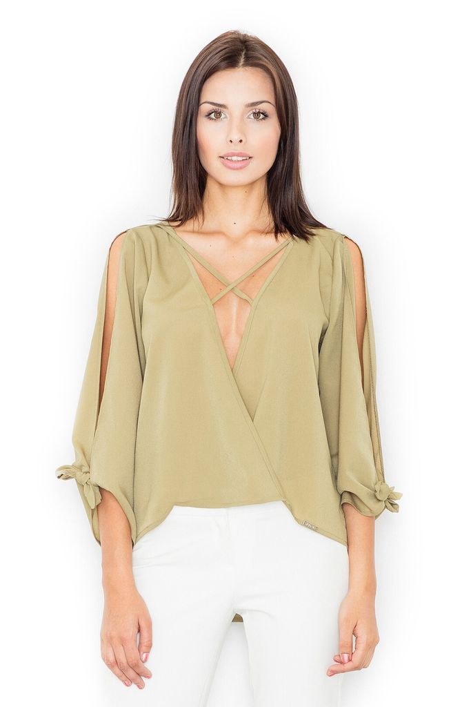 Figl Damenbluse Sebiflour M485 olive M