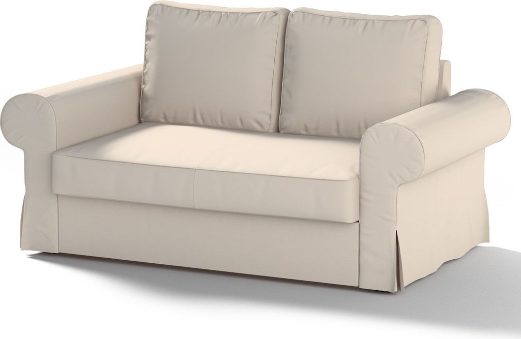 Dekoria Bezug für Backabro 2-Sitzer Sofa ausklappbar, hellbeige, Bezug für Backabro 2-Sitzer Sofa