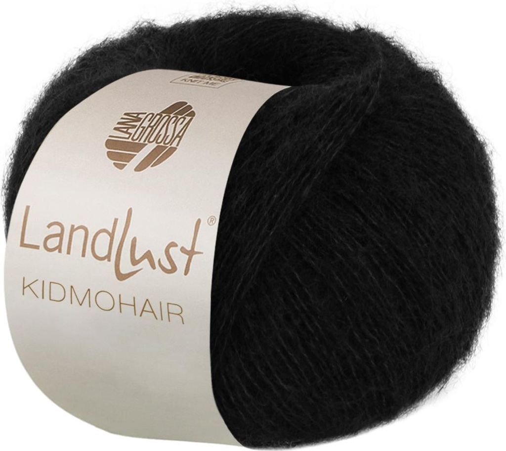 Lana Grossa - Landlust Kidmohair  0020 schwarz Produktbild 