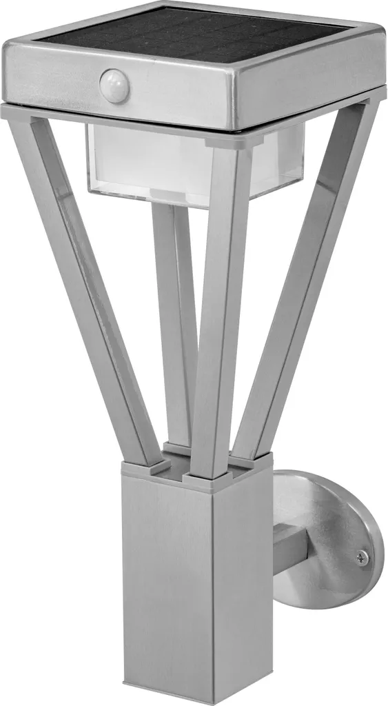 Applique Murale Solaire LED en Acier Inox pour Éclairage de Jardin