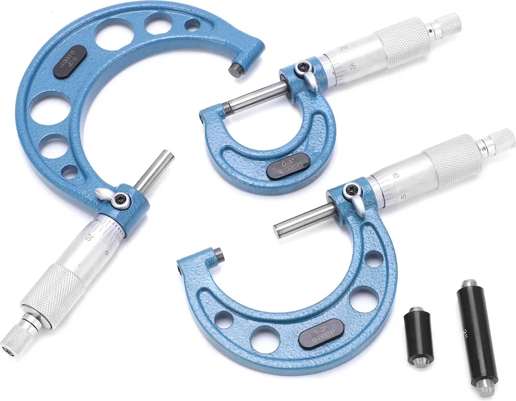 Micromètre de mesure 0-3 pouces robuste, acier haute performance