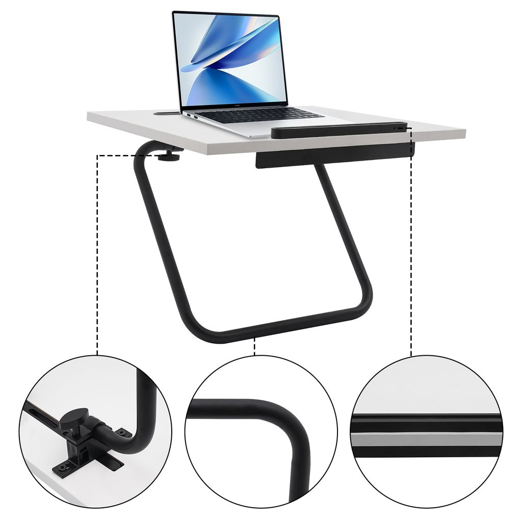 Laptop-Notebook-Ständer, verstellbarer Laptop-Ständer, faltbarer Laptop-Aufsteller, Weiß