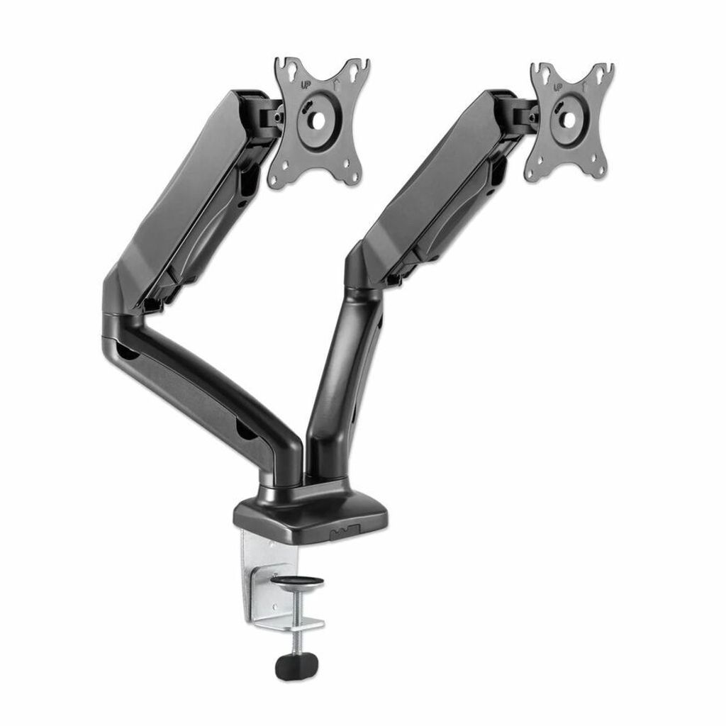 MANHATTAN 2-fach Monitorhalterung Gasdruck Aluminium Produktbild 