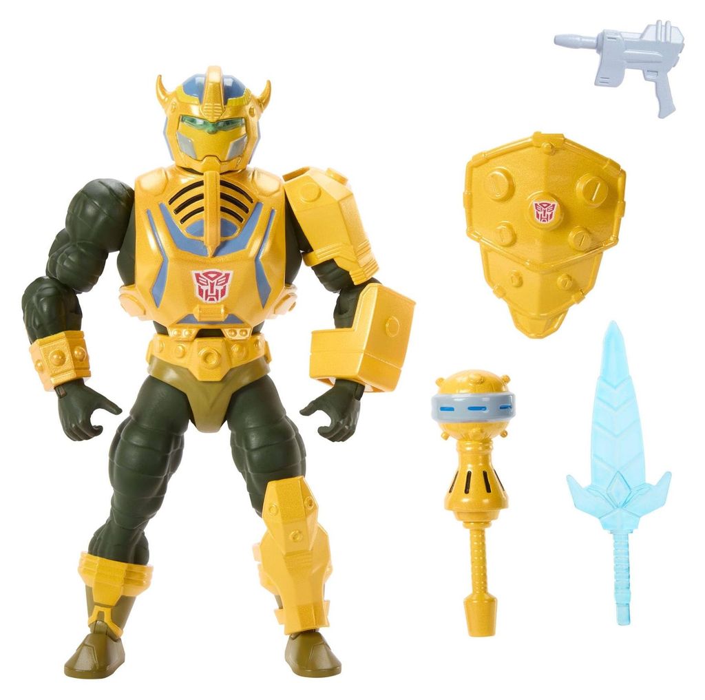 Figura Man At Arms Bumblebee Armor MOTU X Transformers Imagen del producto 