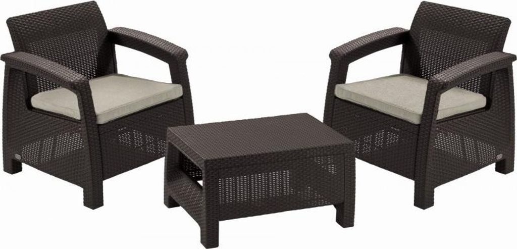 Allibert Corfu Weekend 2+1 hnedá / béžová Obrázok produktu 