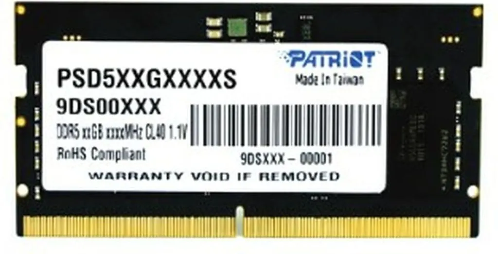 Patriot Memory Signature PSD532G48002S DDR5 4800 MHz 32 Go pour Laptop