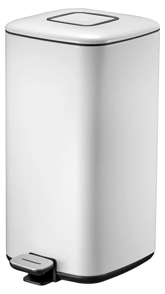 Poubelle EKO Regent 20L blanche anti-odeur et sans traces de doigts