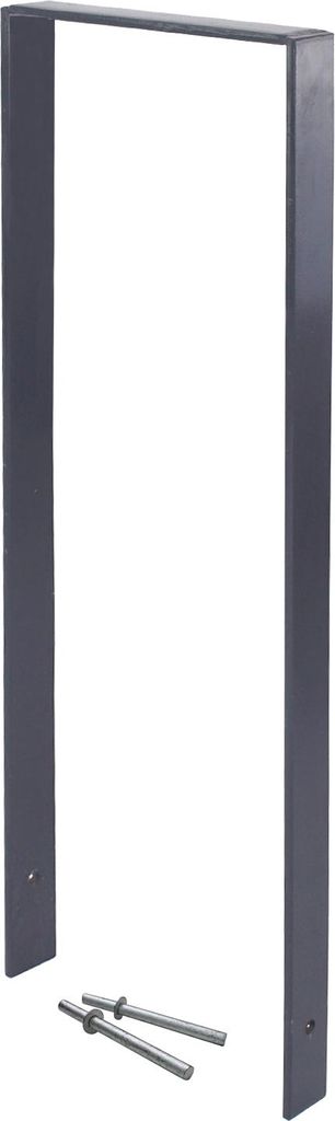 Fahrradanlehnbügel 119 x 39 cm Flachstahl 13 mm Anthrazit Einbetonieren Anlehnbügel Parker Typ U