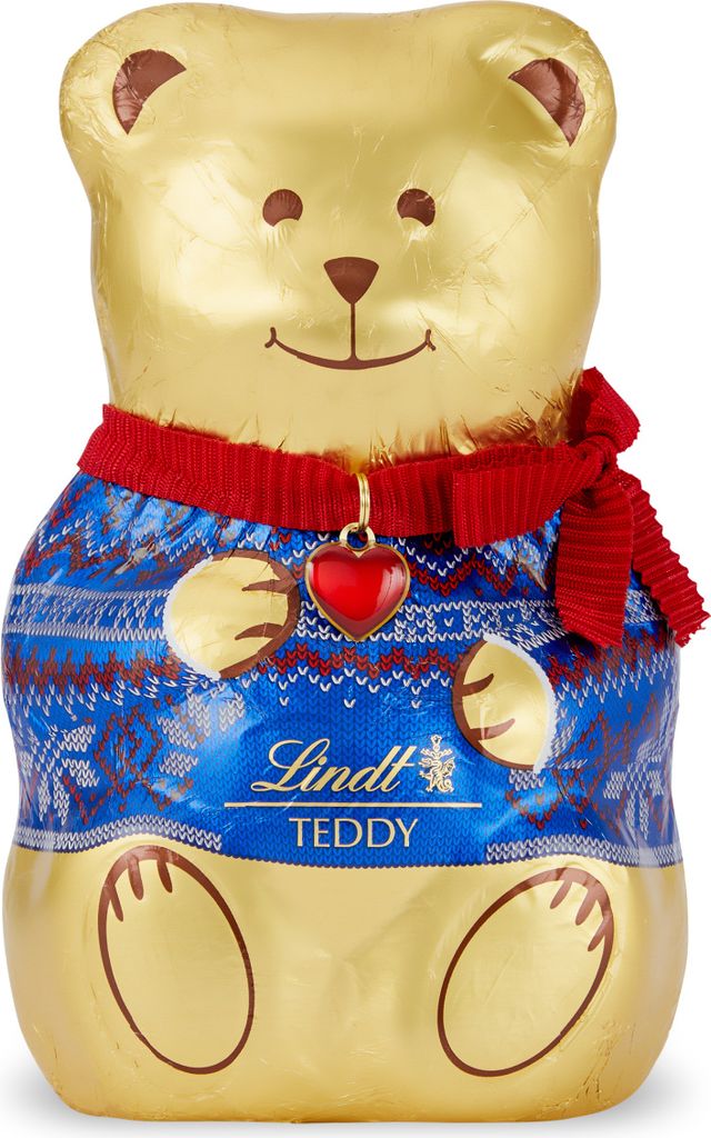 Zlatý Medvídek TEDDY ve svetru, mléčná čokoláda 200g Obrázek produktu 